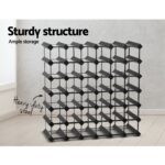 Artiss Wine Rack 42 Bottle Black - Image 4