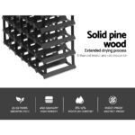 Artiss Wine Rack 42 Bottle Black - Image 5