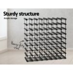 Artiss Wine Rack 72 Bottle Black - Image 4