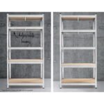 Giantz 1.8M Warehouse Racking Rack Shelving Garage Steel Metal Storage Shelves Silver - Image 5