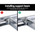 Giantz 1.8M Warehouse Racking Rack Shelving Garage Steel Metal Storage Shelves Silver - Image 6