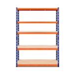 Giantz 1.8M Garage Shelving Warehouse Rack Pallet Racking Storage Shelve Blue - Image 3