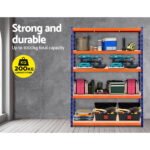 Giantz 1.8M Garage Shelving Warehouse Rack Pallet Racking Storage Shelve Blue - Image 4