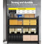 Giantz 4Mx2M Garage Shelving Warehouse Rack Pallet Racking Storage Shelve Black - Image 4