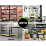 Giantz 5x1.8M Garage Shelving Warehouse Rack Pallet Racking Storage Shelve Black - Image 6