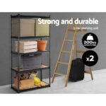 Giantz 2x1.8M Garage Shelving Warehouse Rack Pallet Racking Storage Charcoal - Image 3