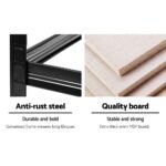 Giantz 2x1.8M Garage Shelving Warehouse Rack Pallet Racking Storage Shelf Black - Image 4