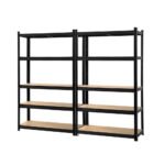 Giantz 2x1.8M Garage Shelving Warehouse Rack Pallet Racking Storage Shelf Black - Image 7