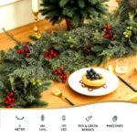 Jingle Jollys 3M Christmas Garland Pre-lit LED with Pine Cones Xmas Decor Green - Image 4