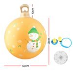 Jingle Jollys Christmas Inflatable Ball 60cm Led Illuminated Snowman Xmas Decor - Image 2