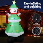 Jingle Jollys Christmas Inflatable Snowman Tree 2.75M Height LED Decorations Illuminated - Image 5
