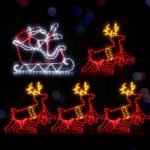 1X Christmas Lights Reindeer Sleigh 806 LED Decorations Jingle Jollys - Image 8