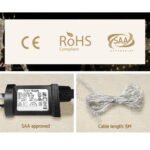 215 LED Christmas Lights Reindeer Sleigh Decorations Jingle Jollys - Image 7
