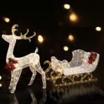 215 LED Christmas Lights Reindeer Sleigh Decorations Jingle Jollys - Image 8