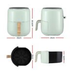 Devanti 5L Air Fryer Touch Control 1700W Green - Image 3