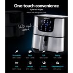 Devanti Air Fryer 7L LCD Fryers Stainless Steel - Image 4
