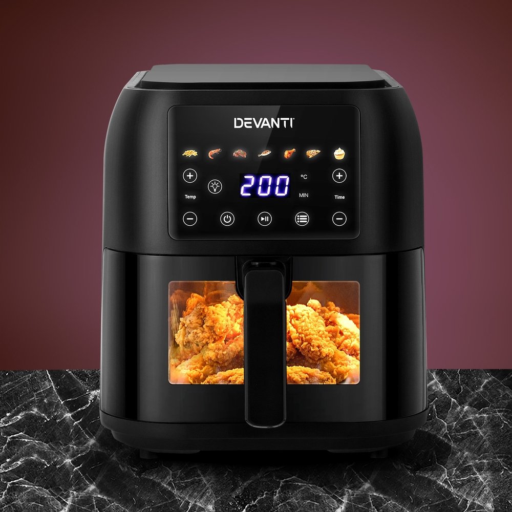 AF-K-G-8008-BK-150650-06.jpg Devanti Air Fryer 8L LCD Fryers - Image 1