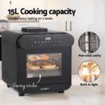 Devanti Steam Air Fryer Oven 15L W/ LCD Touch 1600W - Image 5