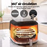 Devanti 5.5L Air Fryer & Grill LCD Fryers 1500W - Image 6