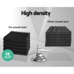Alpha Acoustic Foam 60pcs 30x30x5cm Sound Absorption Proofing Panel Studio Wedge - Image 4