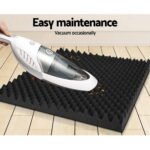 Alpha Acoustic Foam 60pcs 50x50x5cm Sound Absorption Proofing Panels Eggshell - Image 5