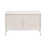 Artiss Buffet Sideboard Metal Cabinet - SWEETHEART White - Image 2