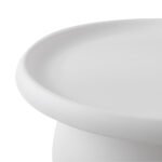 Artiss Coffee Table Round 71CM Plastic White - Image 3