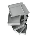 ArtissIn Storage Trolley Bedside Table 5 Tier Cart Boby Replica Grey - Image 3