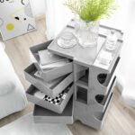 ArtissIn Storage Trolley Bedside Table 5 Tier Cart Boby Replica Grey - Image 7