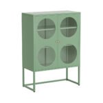 Artiss Buffet Sideboard Metal Cabinet - ELLA Green - Image 3