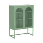 Artiss Buffet Sideboard Metal Cabinet - ELMA Green - Image 3