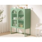Artiss Buffet Sideboard Metal Cabinet - ELMA Green - Image 6