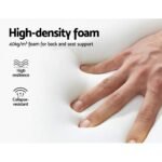 Artiss Rocking Armchair Footrest Nursing Black Afton - Image 3