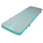 Everfit 3m x 1m Air Track Mat Gymnastic Tumbling Mint Green and Grey - Image 8