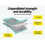 Everfit GoFun 3X1M Inflatable Air Track Mat with Pump Tumbling Gymnastics Green - Image 6