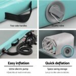 Everfit GoFun 3X1M Inflatable Air Track Mat with Pump Tumbling Gymnastics Green - Image 7