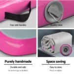 Everfit 3m x 1m Air Track Mat Gymnastic Tumbling Pink and Grey - Image 7