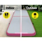 Everfit GoFun 3X1M Inflatable Air Track Mat with Pump Tumbling Gymnastics Pink - Image 5