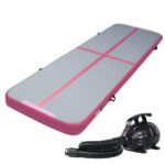 Everfit GoFun 3X1M Inflatable Air Track Mat with Pump Tumbling Gymnastics Pink - Image 8