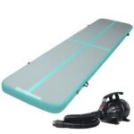 Everfit GoFun 4X1M Inflatable Air Track Mat with Pump Tumbling Gymnastics Green - Image 8
