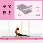 Everfit 4M Air Track Gymnastics Tumbling Exercise Cheerleading Mat Inflatable Pink - Image 4