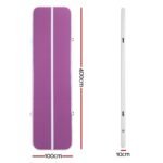 Everfit 4M Air Track Gymnastics Tumbling Exercise Cheerleading Mat Inflatable Purple - Image 2