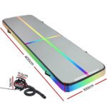 Everfit 4M Air Track Gymnastics Tumbling Exercise Mat Inflatable Mats 20CM Thick + Pump - Image 2