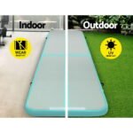 Everfit GoFun 5X1M Inflatable Air Track Mat Tumbling Floor Home Gymnastics Green - Image 4