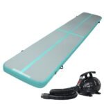 Everfit GoFun 5X1M Inflatable Air Track Mat with Pump Tumbling Gymnastics Green - Image 8