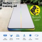 Everfit 6M Air Track Mat Inflatable Gymnastics Tumbling Mat W/ Pump Colourful - Image 4