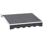 Instahut Retractable Folding Arm Awning Manual Sunshade 2Mx1.5M Grey - Image 7