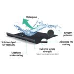 Instahut Retractable Folding Arm Awning Manual Sunshade 2.5Mx2M Grey - Image 5