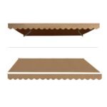 Instahut Retractable Folding Arm Awning Motorised Sunshade 4Mx2.5M Beige - Image 7