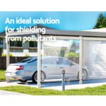 Instahut 1.5X2.4M Outdoor Blinds Clear Roll Down Awning Retractable Outdoor Blinds Water Wind Proof Transparent - Image 7